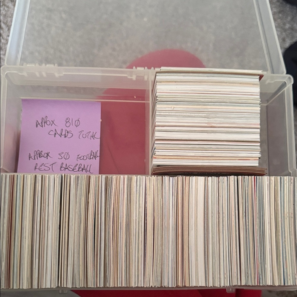 Mixed Sports Card Lot - Assorted White/Beige Edges